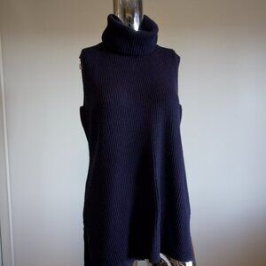 Sleeveless Turtleneck Sweater